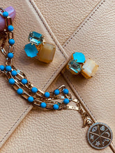 Charger l&#39;image dans la galerie, Amore Chain Necklace with Turquoise Cabochons
