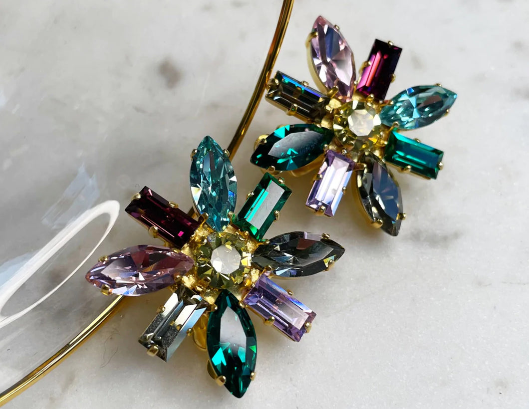 Alice Multicolored Crystal Clip