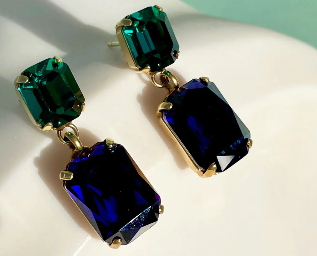 Luciana Blue and Green Crystal
