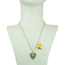 Load image into Gallery viewer, Amore Chain Pendant with Vintage &amp; Enamel Heart

