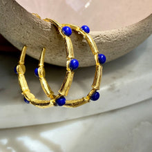 Load image into Gallery viewer, Marta Small Bamboo Hoops
