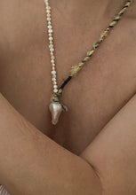 Load image into Gallery viewer, Baroque Pearl Pastel Yarn Necklace
