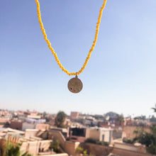 Load image into Gallery viewer, Mini Kressida Yellow Crystal Necklace
